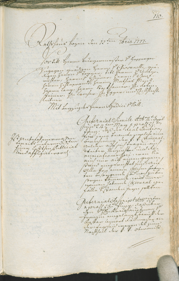 Civic Archives of Bozen-Bolzano - BOhisto Ratsprotokoll 1777/80 