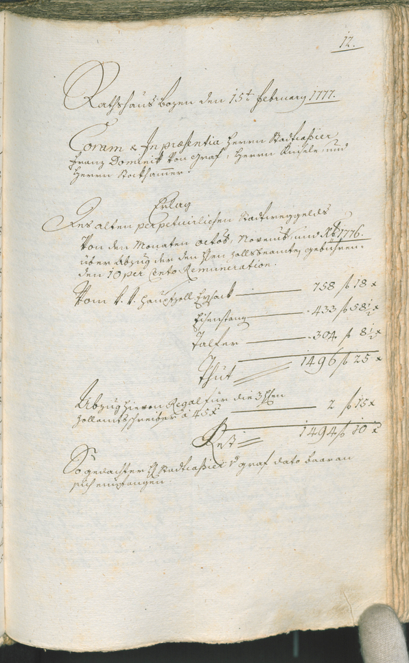 Civic Archives of Bozen-Bolzano - BOhisto Ratsprotokoll 1777/80 