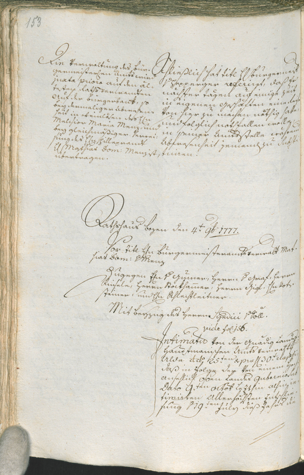 Civic Archives of Bozen-Bolzano - BOhisto Ratsprotokoll 1777/80 