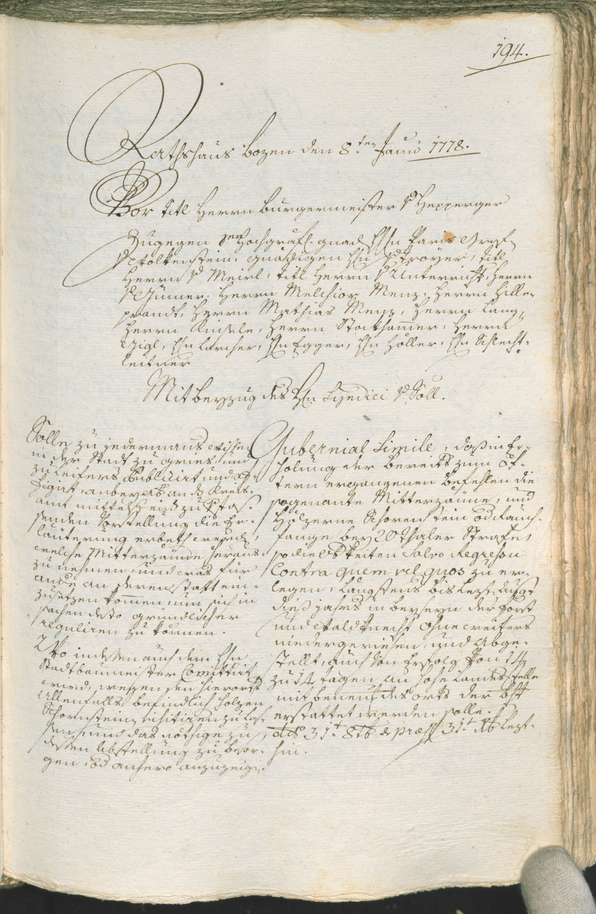 Civic Archives of Bozen-Bolzano - BOhisto Ratsprotokoll 1777/80 