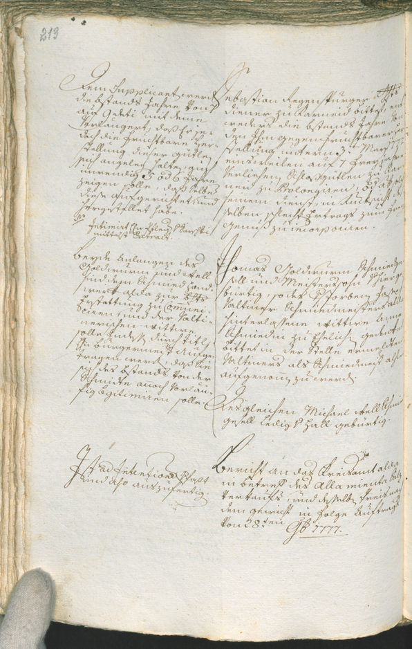 Archivio Storico della Città di Bolzano - BOhisto protocollo consiliare 1777/80 