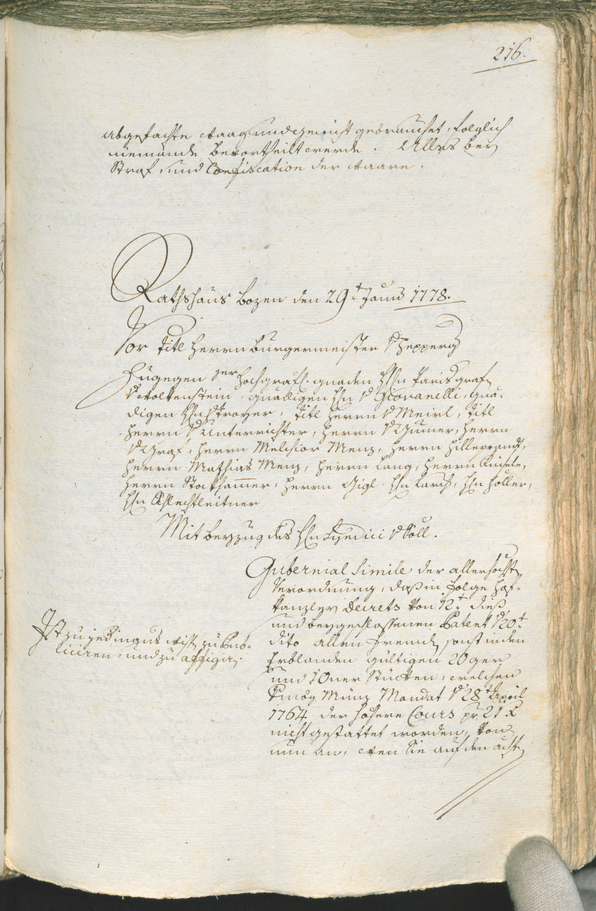 Civic Archives of Bozen-Bolzano - BOhisto Ratsprotokoll 1777/80 