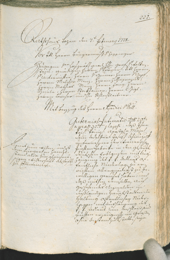 Civic Archives of Bozen-Bolzano - BOhisto Ratsprotokoll 1777/80 