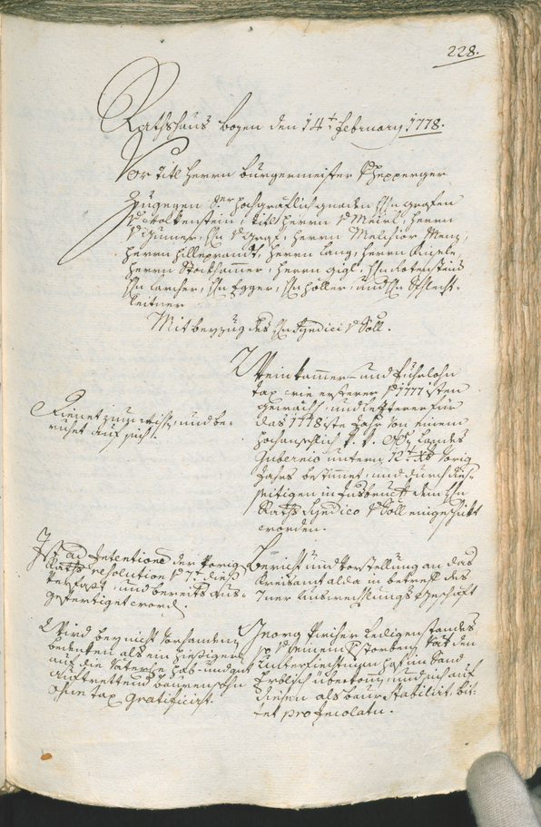 Civic Archives of Bozen-Bolzano - BOhisto Ratsprotokoll 1777/80 