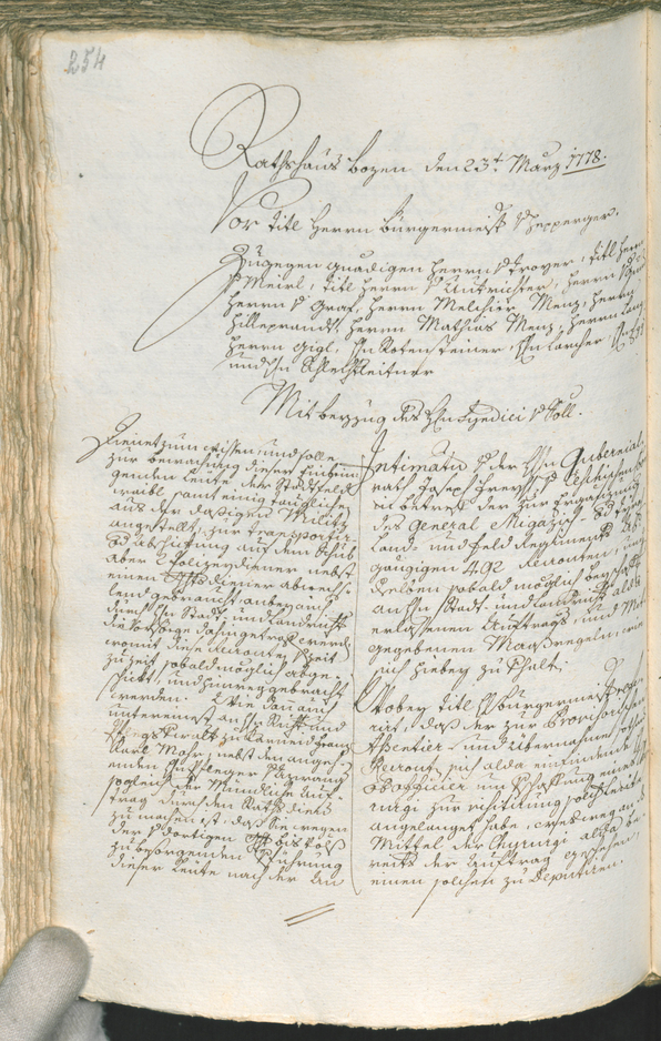 Civic Archives of Bozen-Bolzano - BOhisto Ratsprotokoll 1777/80 