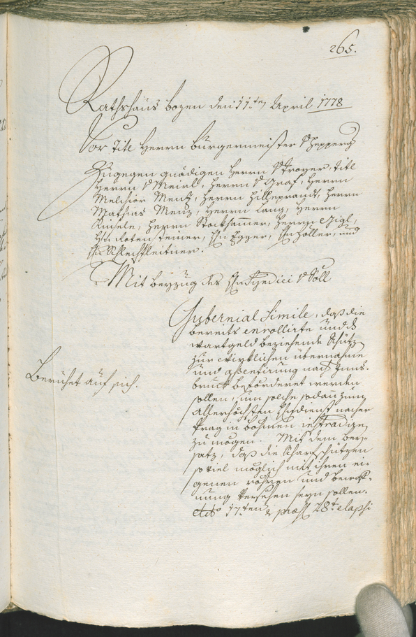 Civic Archives of Bozen-Bolzano - BOhisto Ratsprotokoll 1777/80 