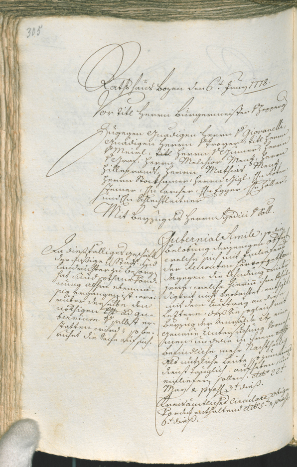 Archivio Storico della Città di Bolzano - BOhisto protocollo consiliare 1777/80 