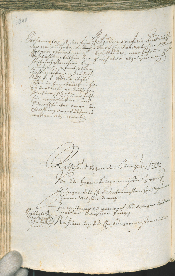 Civic Archives of Bozen-Bolzano - BOhisto Ratsprotokoll 1777/80 