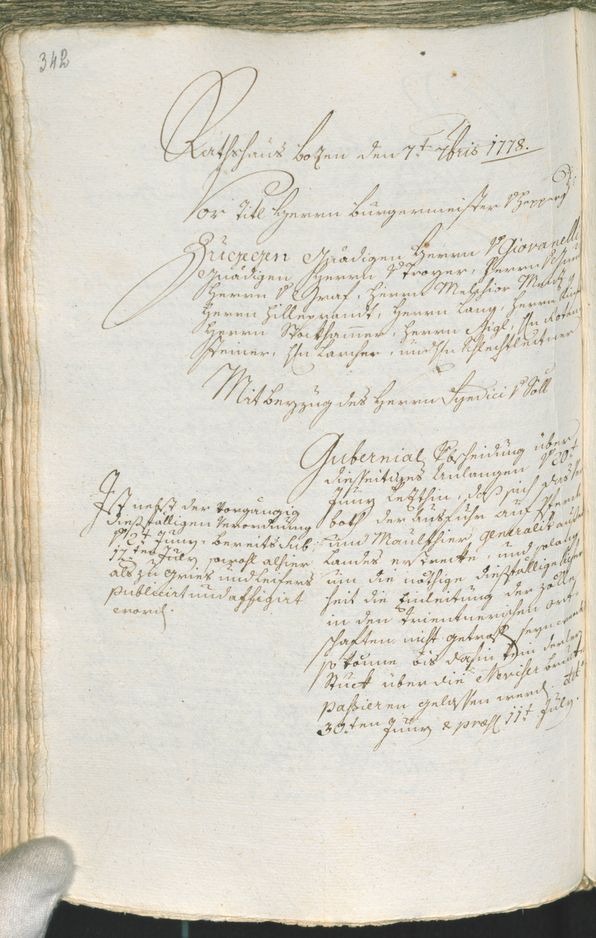 Civic Archives of Bozen-Bolzano - BOhisto Ratsprotokoll 1777/80 