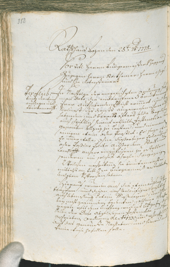 Archivio Storico della Città di Bolzano - BOhisto protocollo consiliare 1777/80 