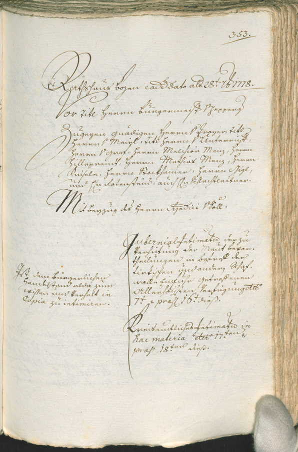 Civic Archives of Bozen-Bolzano - BOhisto Ratsprotokoll 1777/80 