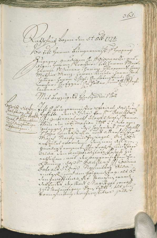 Civic Archives of Bozen-Bolzano - BOhisto Ratsprotokoll 1777/80 