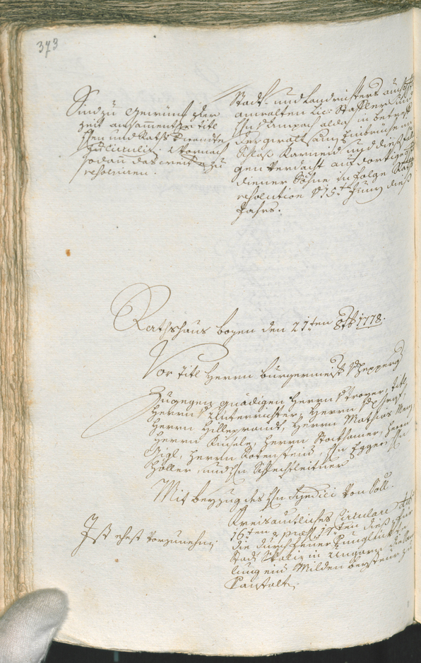 Civic Archives of Bozen-Bolzano - BOhisto Ratsprotokoll 1777/80 