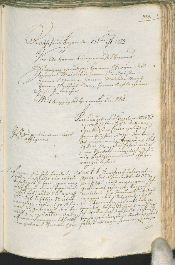 Civic Archives of Bozen-Bolzano - BOhisto Ratsprotokoll 1777/80 