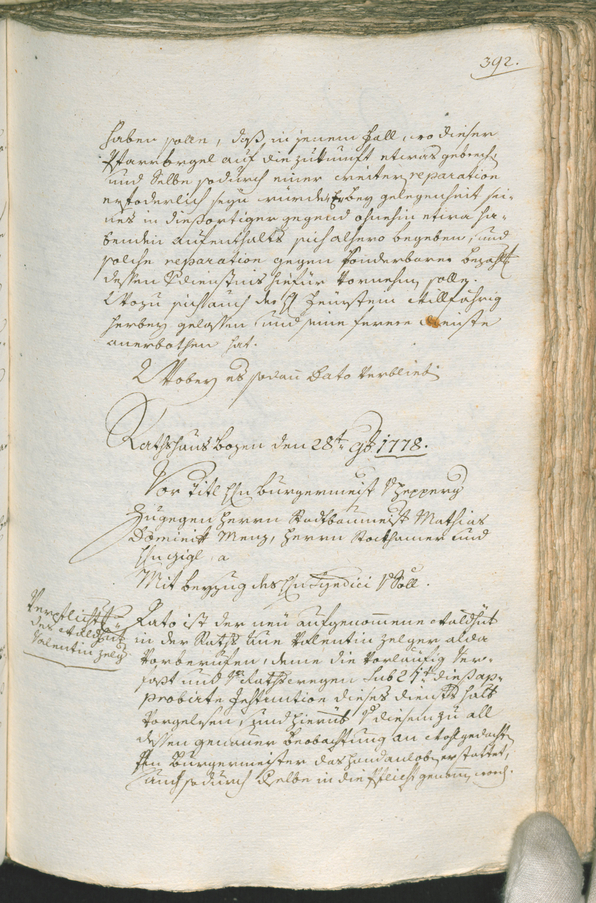 Civic Archives of Bozen-Bolzano - BOhisto Ratsprotokoll 1777/80 