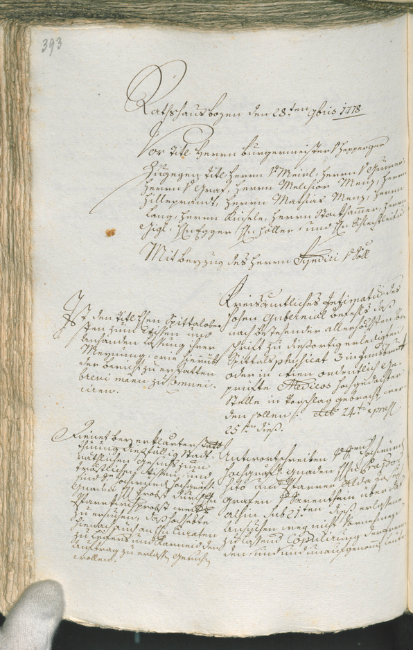 Civic Archives of Bozen-Bolzano - BOhisto Ratsprotokoll 1777/80 