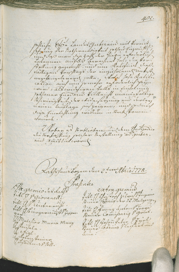 Civic Archives of Bozen-Bolzano - BOhisto Ratsprotokoll 1777/80 