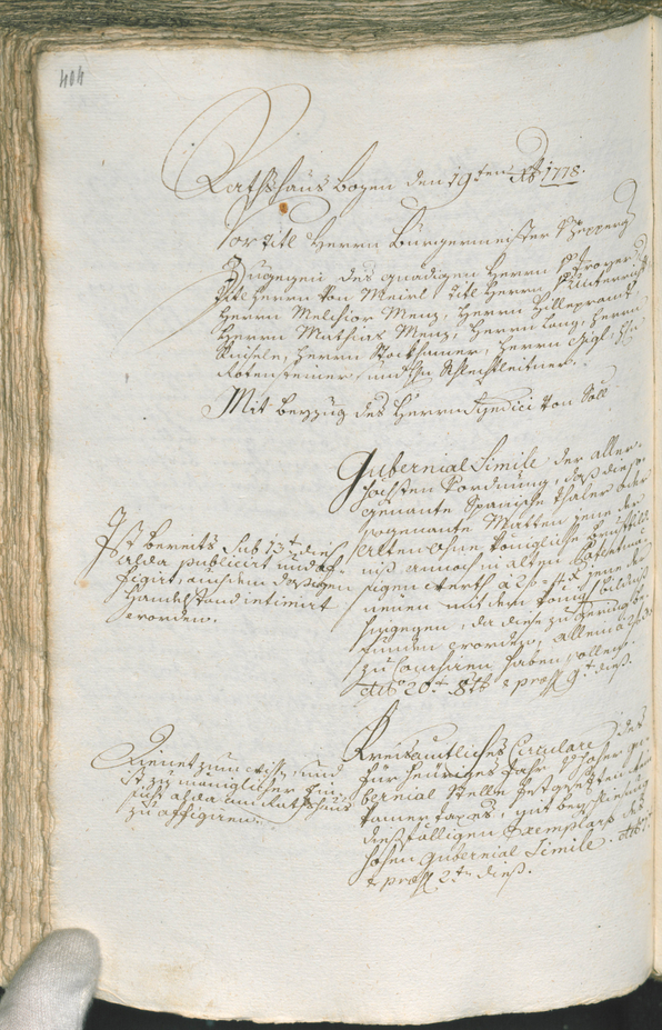 Civic Archives of Bozen-Bolzano - BOhisto Ratsprotokoll 1777/80 