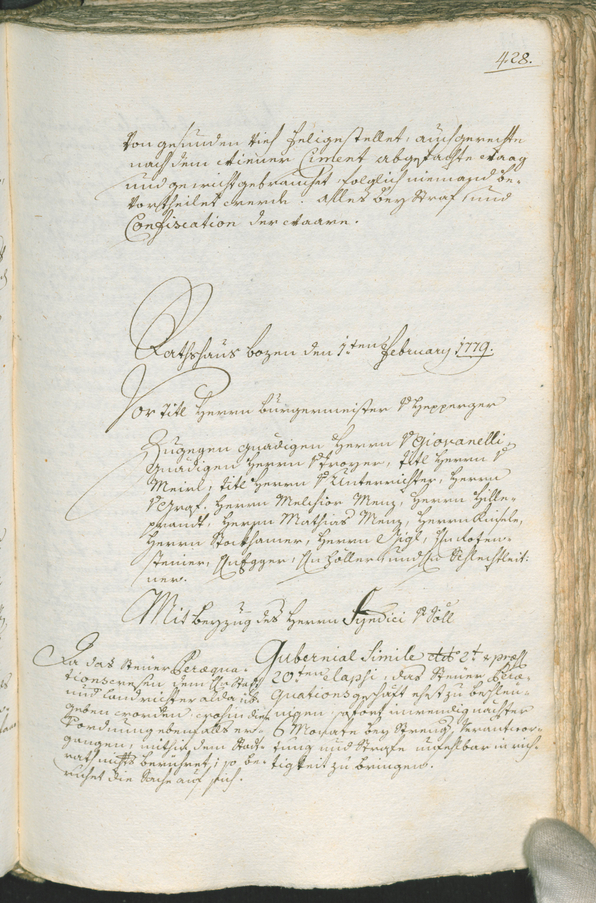 Civic Archives of Bozen-Bolzano - BOhisto Ratsprotokoll 1777/80 