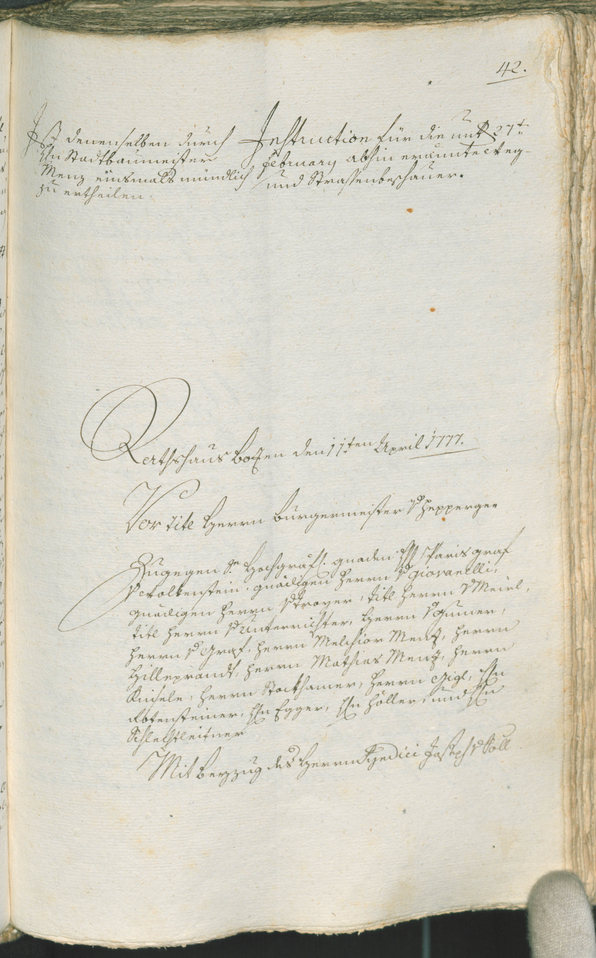 Stadtarchiv Bozen - BOhisto Ratsprotokoll 1777/80 