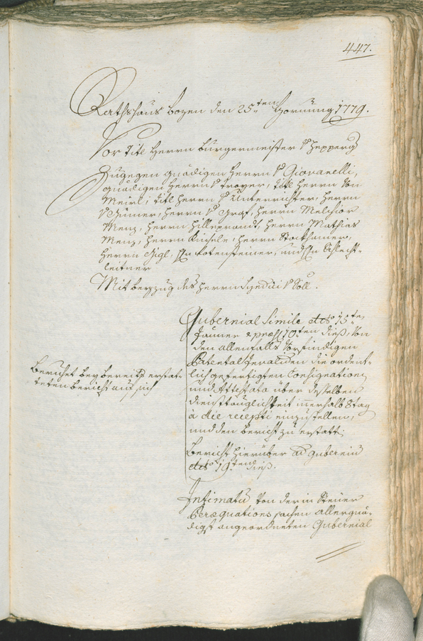 Civic Archives of Bozen-Bolzano - BOhisto Ratsprotokoll 1777/80 