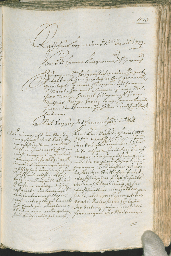 Civic Archives of Bozen-Bolzano - BOhisto Ratsprotokoll 1777/80 