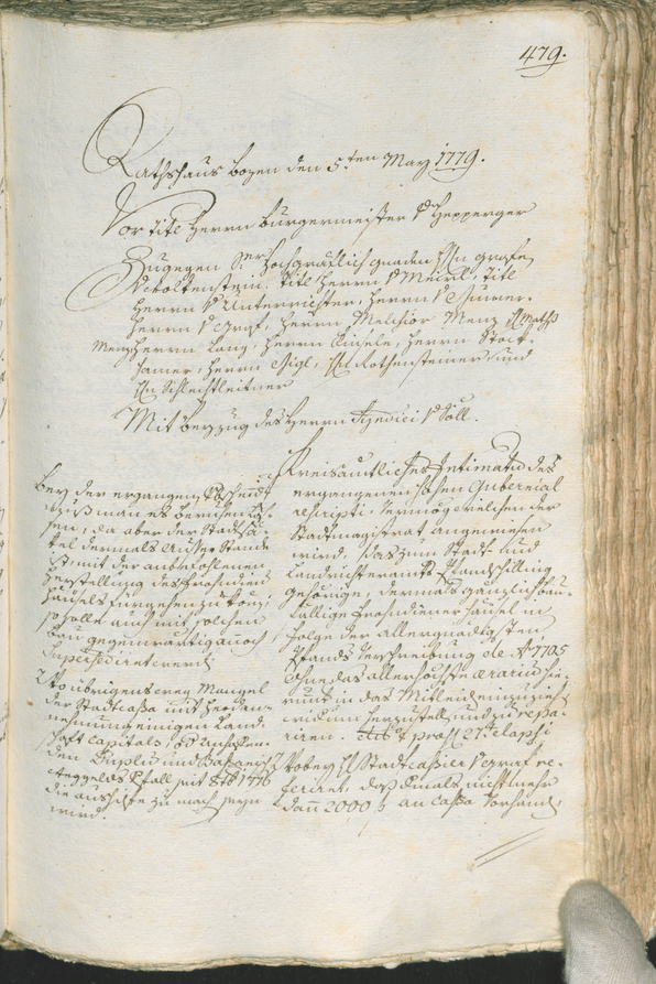 Civic Archives of Bozen-Bolzano - BOhisto Ratsprotokoll 1777/80 