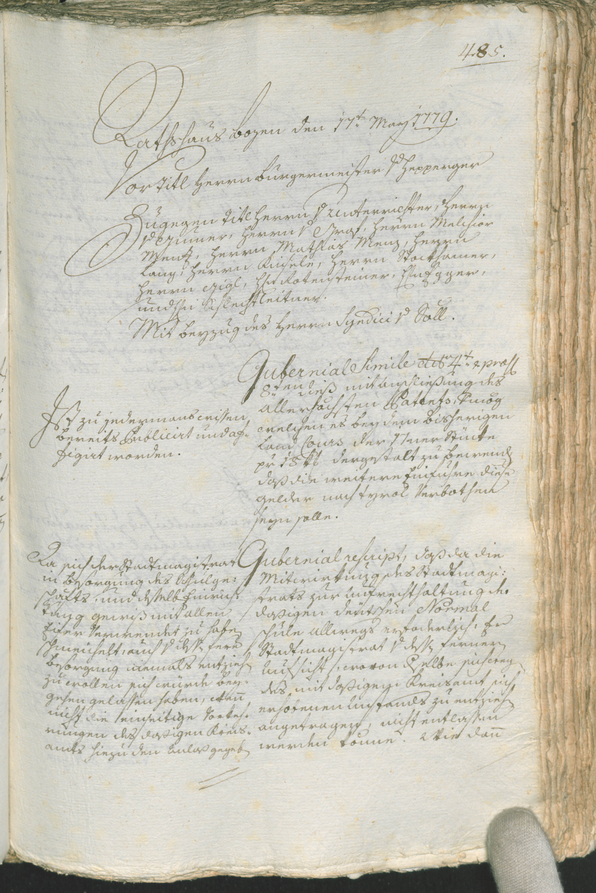 Civic Archives of Bozen-Bolzano - BOhisto Ratsprotokoll 1777/80 