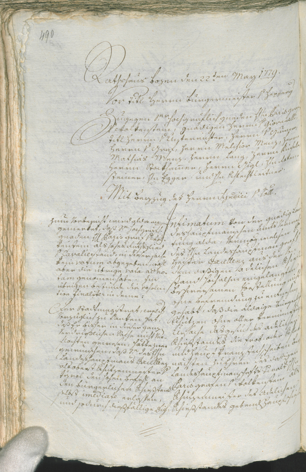 Civic Archives of Bozen-Bolzano - BOhisto Ratsprotokoll 1777/80 