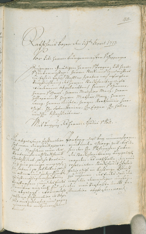 Civic Archives of Bozen-Bolzano - BOhisto Ratsprotokoll 1777/80 