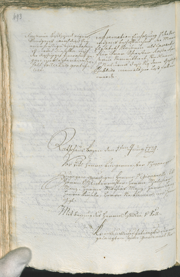 Civic Archives of Bozen-Bolzano - BOhisto Ratsprotokoll 1777/80 