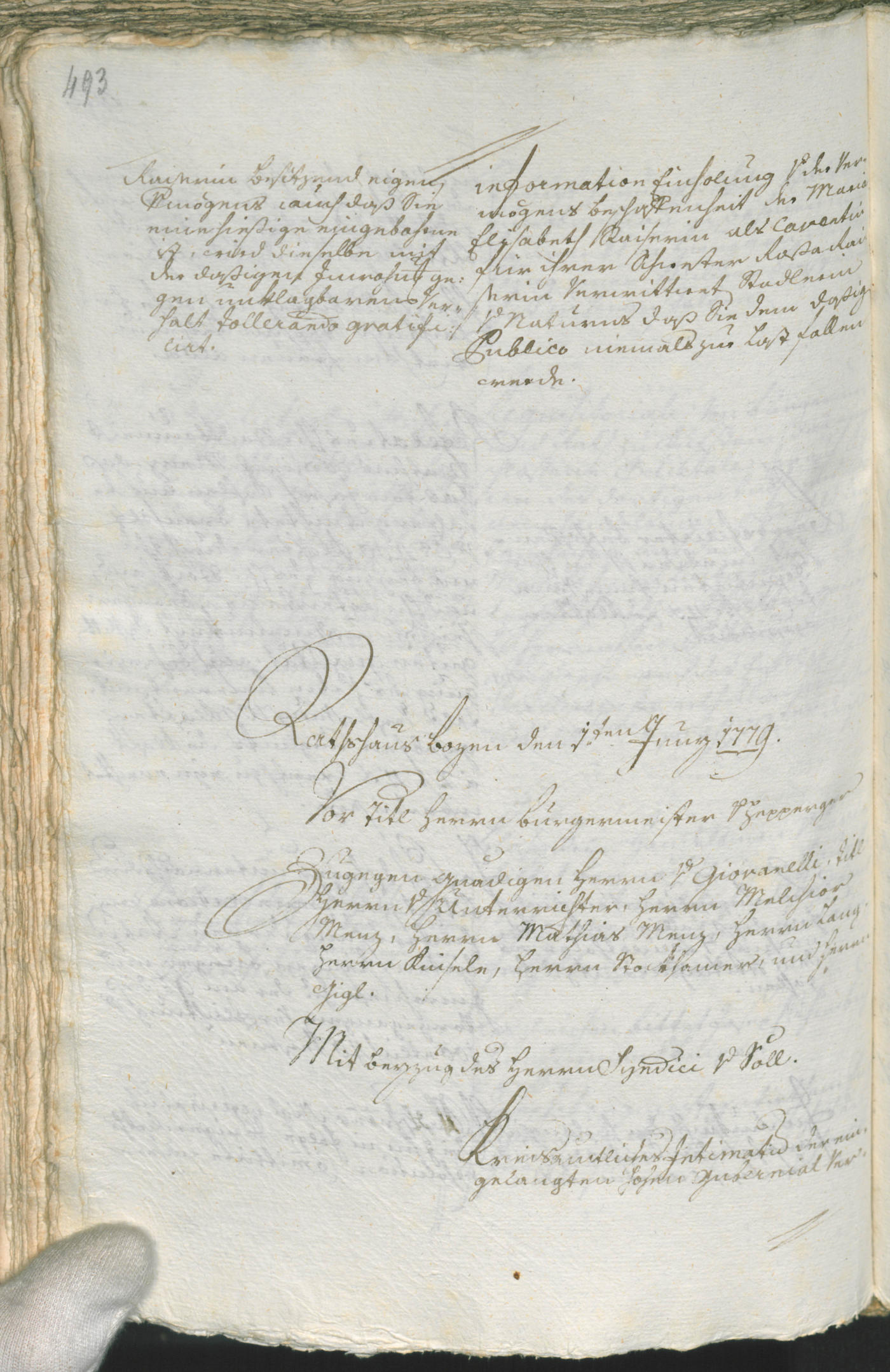 Civic Archives of Bozen-Bolzano - BOhisto Ratsprotokoll 1777/80 