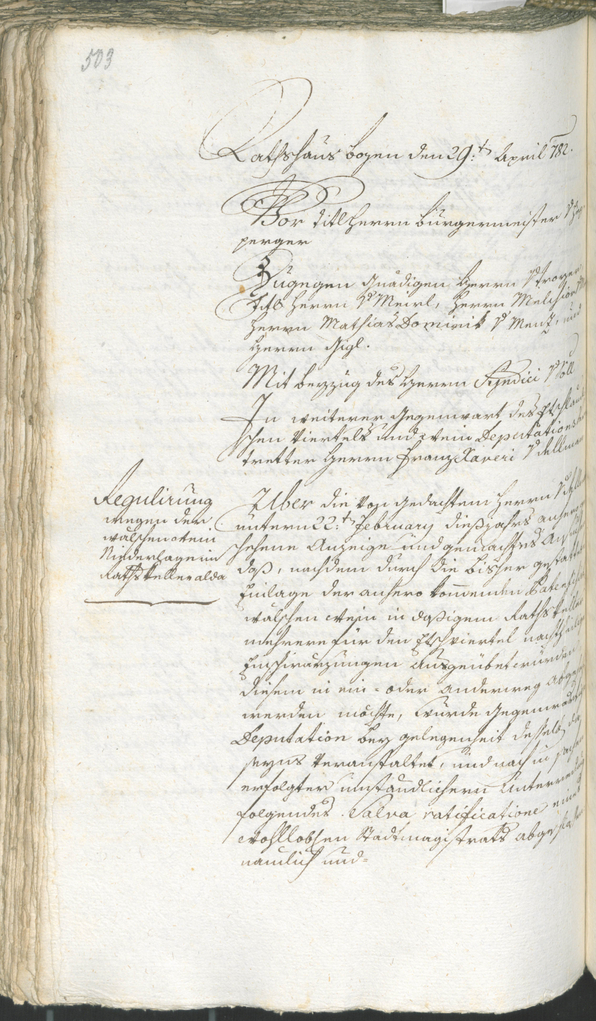 Civic Archives of Bozen-Bolzano - BOhisto Ratsprotokoll 1780/83 