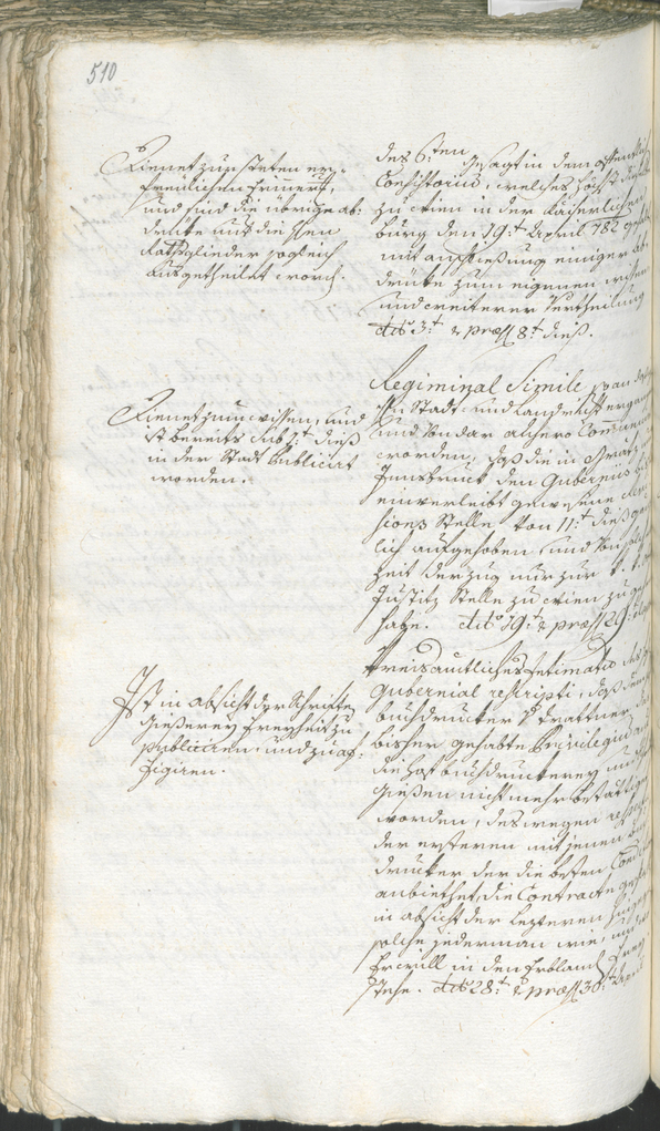 Stadtarchiv Bozen - BOhisto Ratsprotokoll 1780/83 