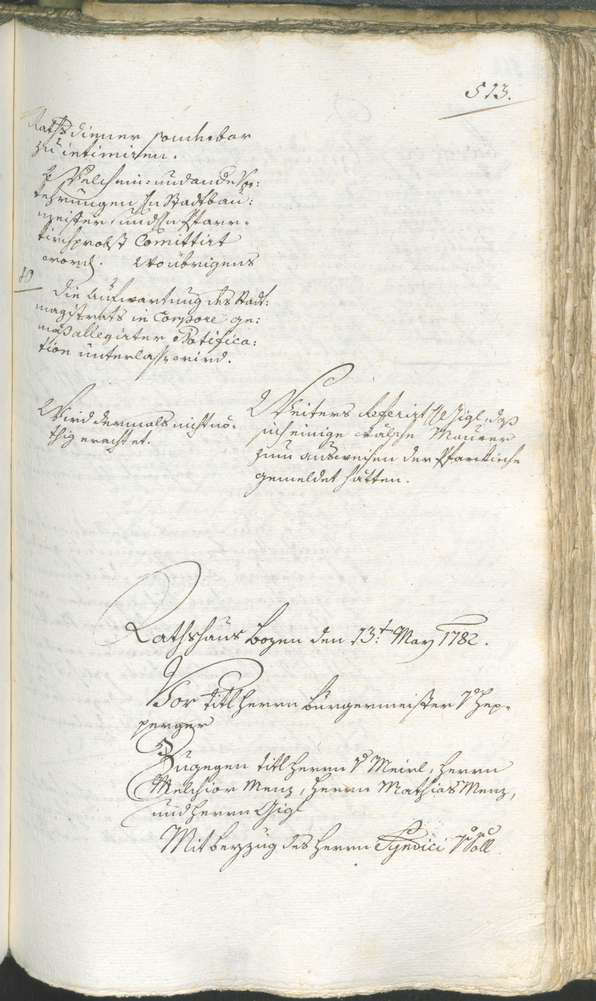 Archivio Storico della Città di Bolzano - BOhisto protocollo consiliare 1780/83 