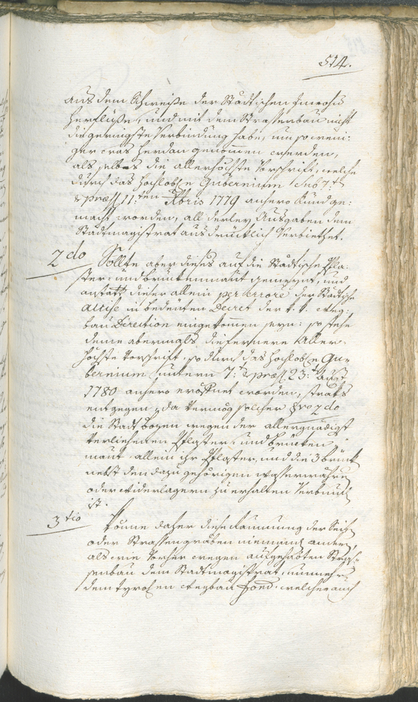 Archivio Storico della Città di Bolzano - BOhisto protocollo consiliare 1780/83 