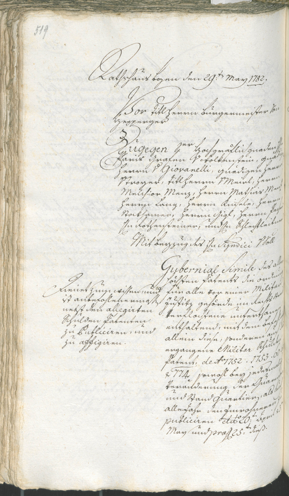 Archivio Storico della Città di Bolzano - BOhisto protocollo consiliare 1780/83 