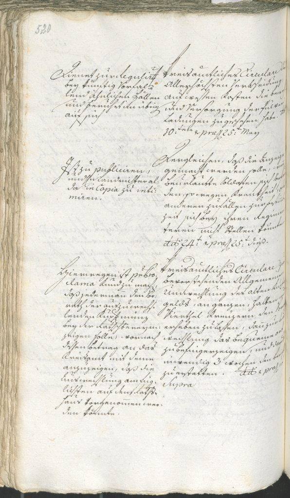 Stadtarchiv Bozen - BOhisto Ratsprotokoll 1780/83 