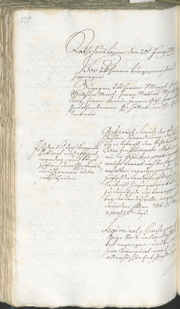 Stadtarchiv Bozen - BOhisto Ratsprotokoll 1780/83 