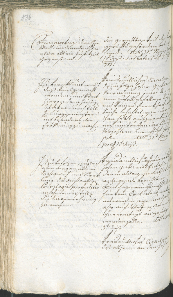 Stadtarchiv Bozen - BOhisto Ratsprotokoll 1780/83 