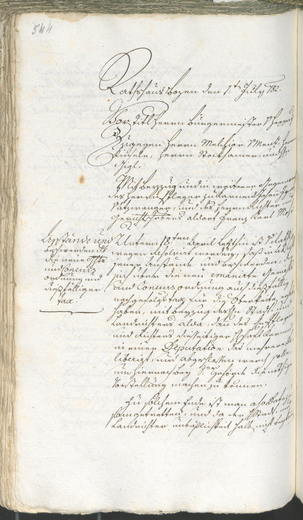 Civic Archives of Bozen-Bolzano - BOhisto Ratsprotokoll 1780/83 