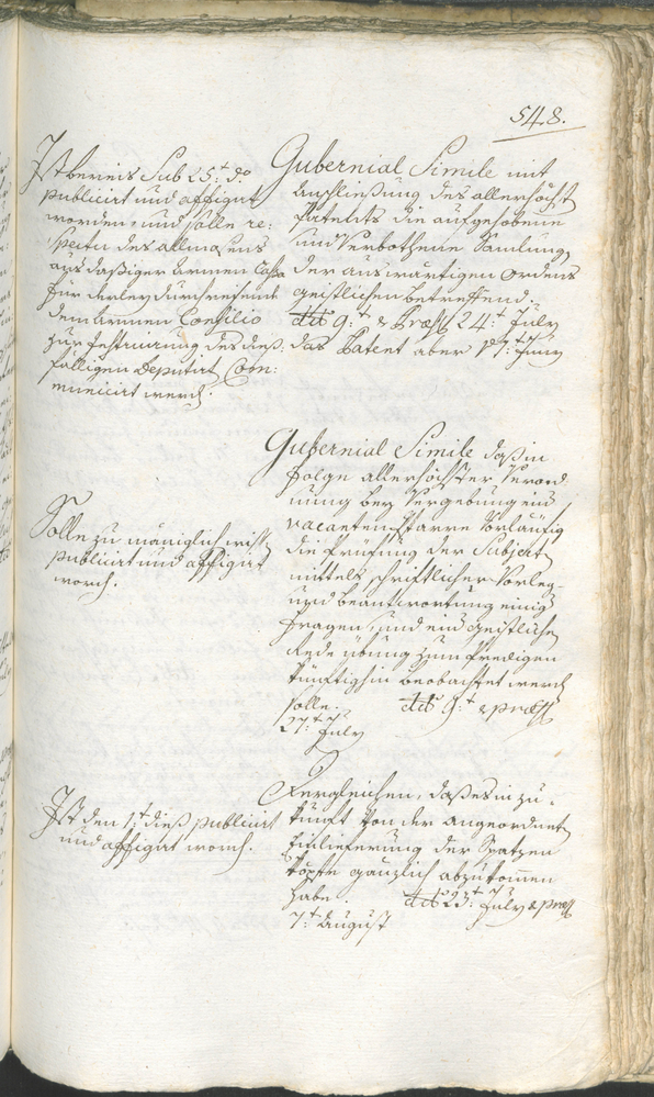 Stadtarchiv Bozen - BOhisto Ratsprotokoll 1780/83 