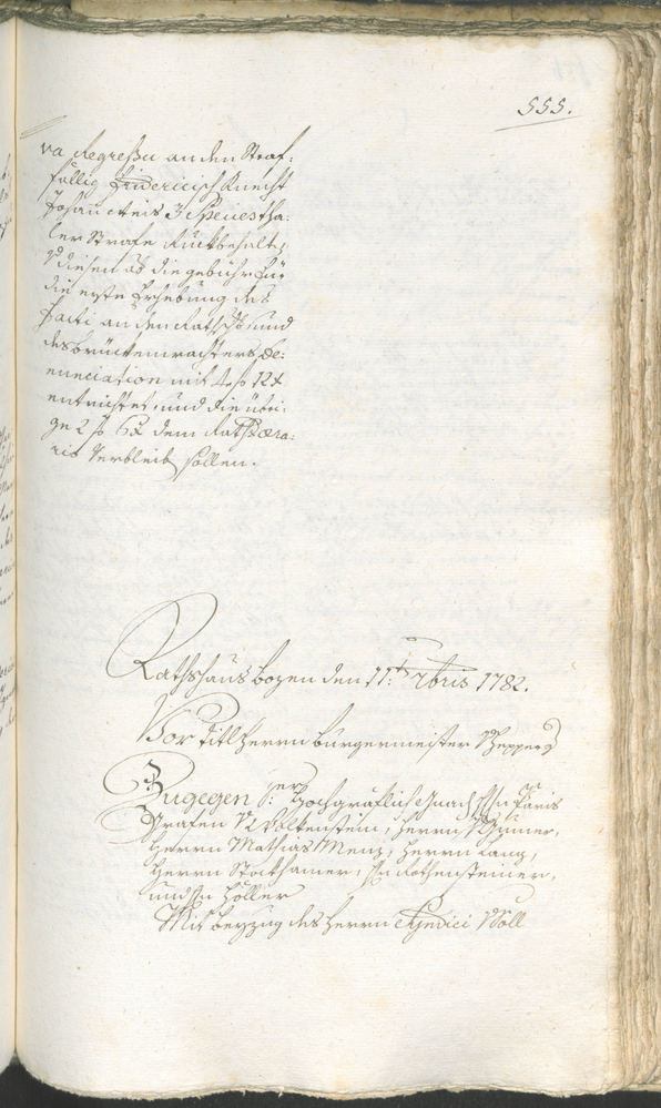 Stadtarchiv Bozen - BOhisto Ratsprotokoll 1780/83 