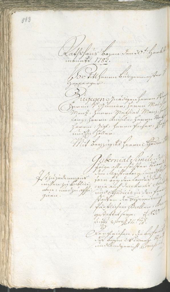 Archivio Storico della Città di Bolzano - BOhisto protocollo consiliare 1780/83 