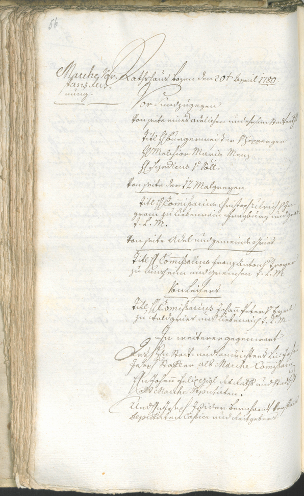 Archivio Storico della Città di Bolzano - BOhisto protocollo consiliare 1780/83 