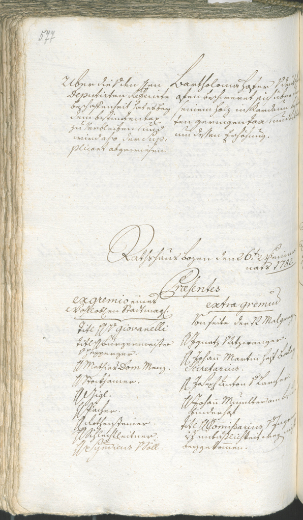 Civic Archives of Bozen-Bolzano - BOhisto Ratsprotokoll 1780/83 