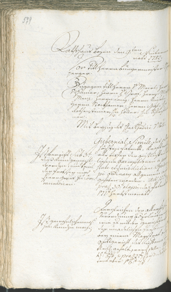 Stadtarchiv Bozen - BOhisto Ratsprotokoll 1780/83 