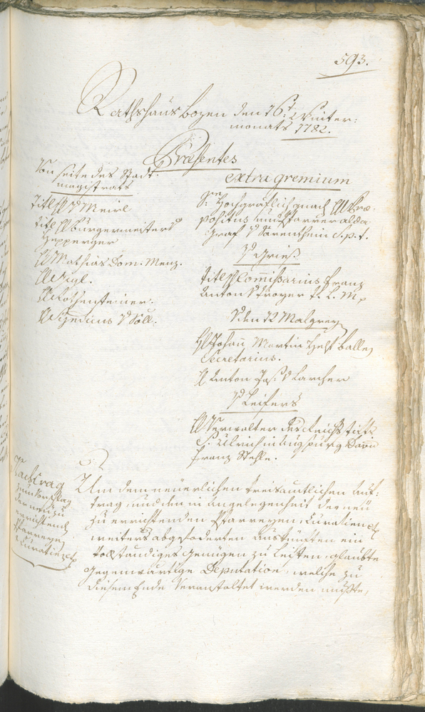 Archivio Storico della Città di Bolzano - BOhisto protocollo consiliare 1780/83 