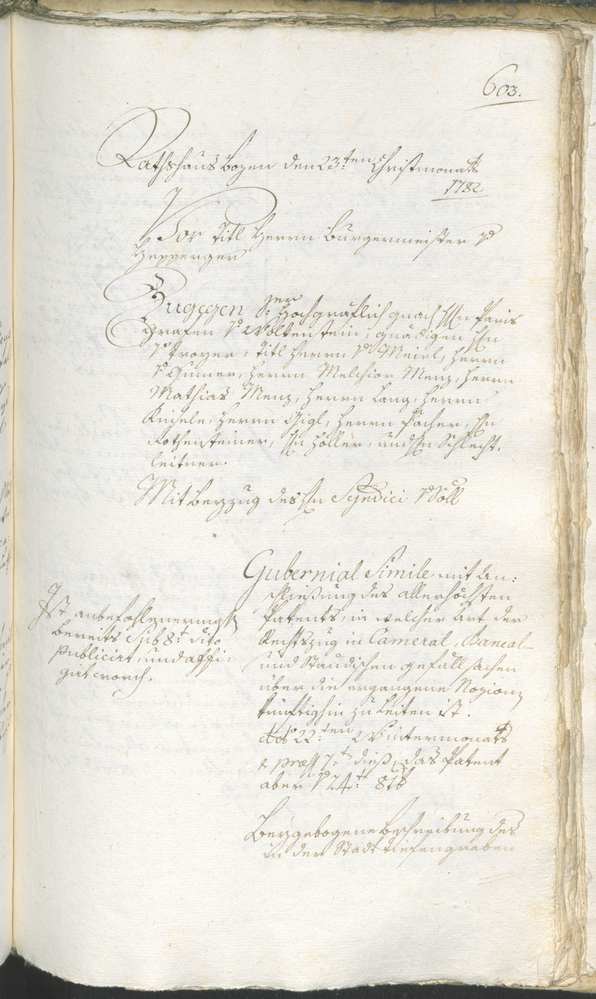 Stadtarchiv Bozen - BOhisto Ratsprotokoll 1780/83 