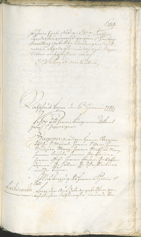 Stadtarchiv Bozen - BOhisto Ratsprotokoll 1780/83 